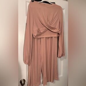 Cropped Top and Pant Matching Set